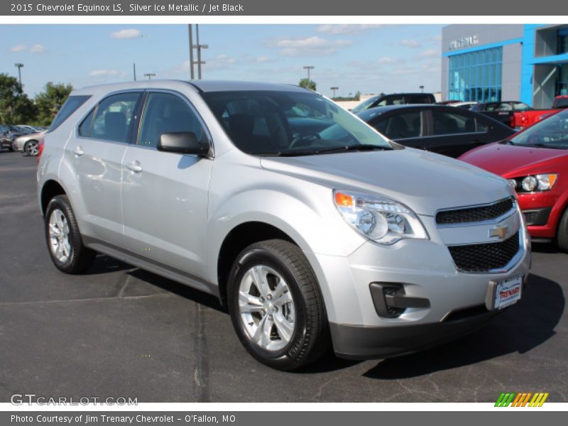 Silver Ice Metallic / Jet Black 2015 Chevrolet Equinox LS