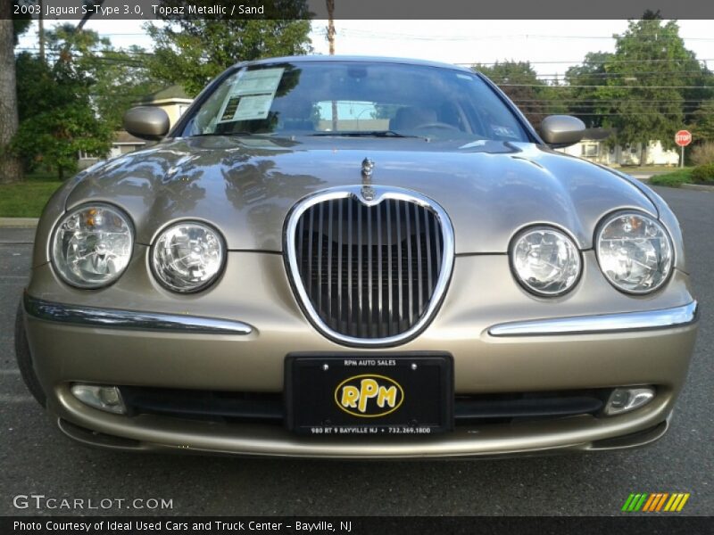 Topaz Metallic / Sand 2003 Jaguar S-Type 3.0