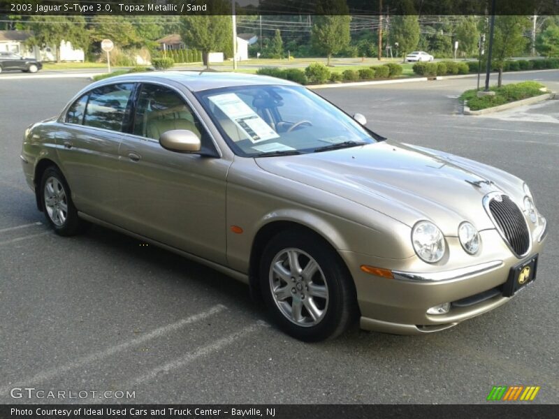 Topaz Metallic / Sand 2003 Jaguar S-Type 3.0