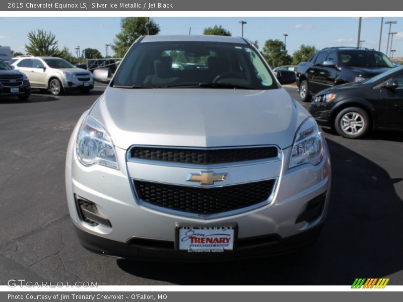 Silver Ice Metallic / Jet Black 2015 Chevrolet Equinox LS