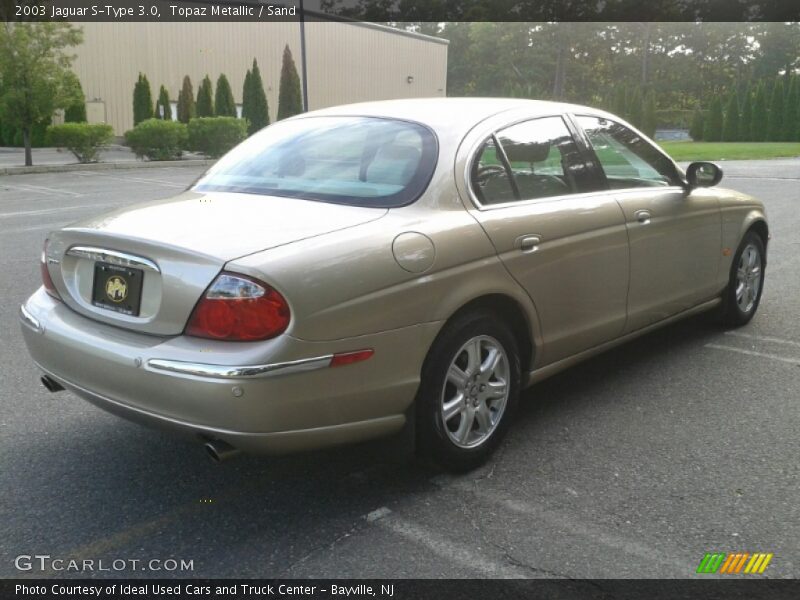 Topaz Metallic / Sand 2003 Jaguar S-Type 3.0