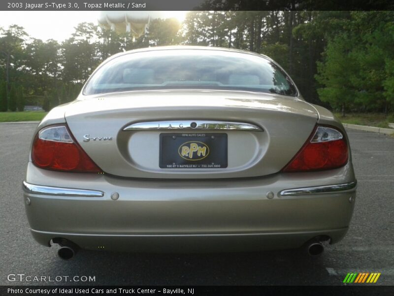 Topaz Metallic / Sand 2003 Jaguar S-Type 3.0