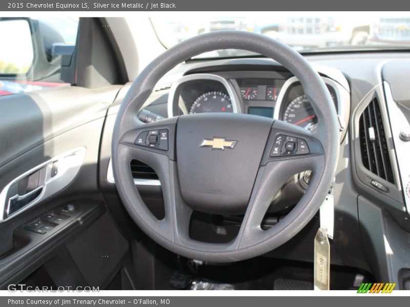 Silver Ice Metallic / Jet Black 2015 Chevrolet Equinox LS