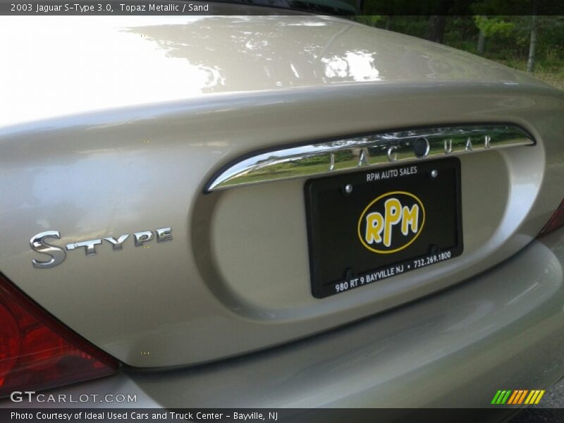 Topaz Metallic / Sand 2003 Jaguar S-Type 3.0