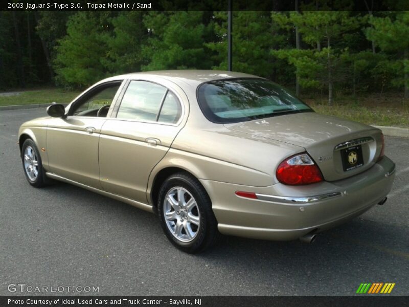 Topaz Metallic / Sand 2003 Jaguar S-Type 3.0