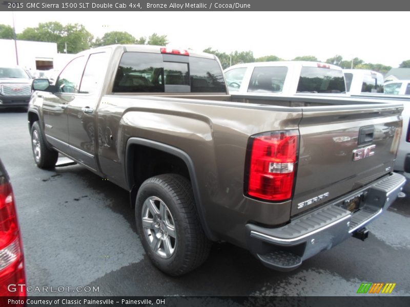 Bronze Alloy Metallic / Cocoa/Dune 2015 GMC Sierra 1500 SLT Double Cab 4x4