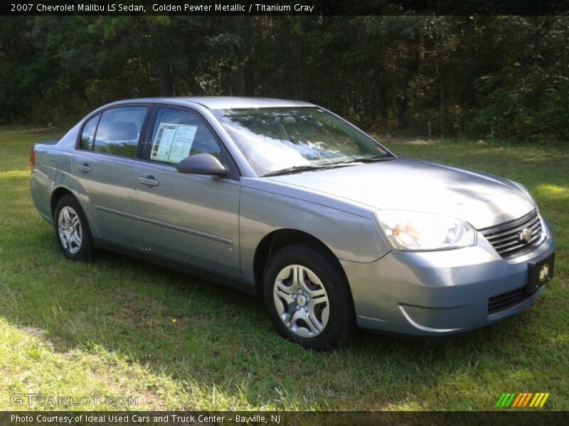 Golden Pewter Metallic / Titanium Gray 2007 Chevrolet Malibu LS Sedan