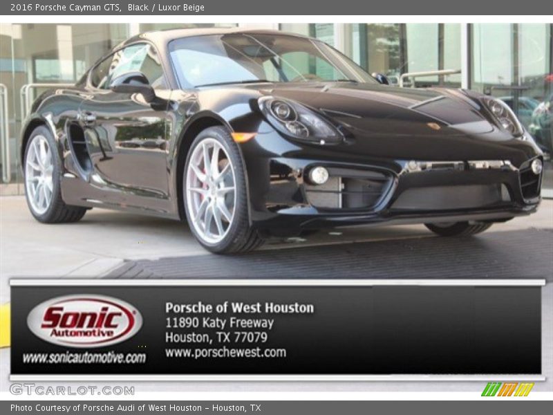 Black / Luxor Beige 2016 Porsche Cayman GTS