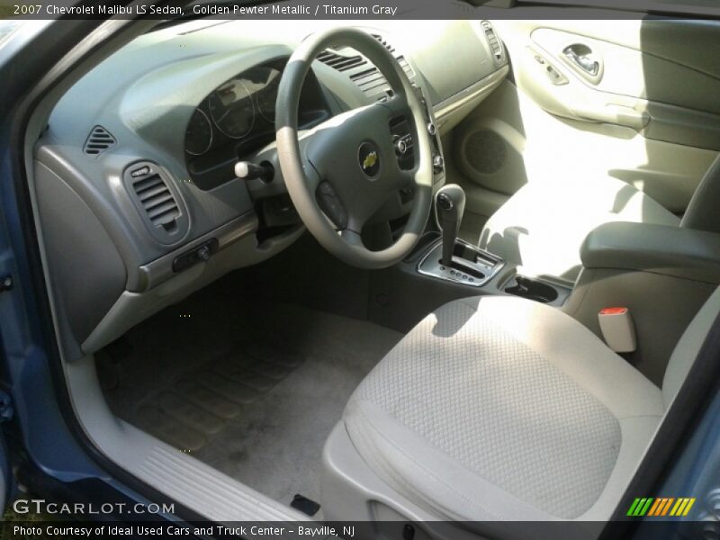 Golden Pewter Metallic / Titanium Gray 2007 Chevrolet Malibu LS Sedan