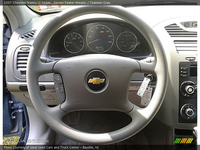 Golden Pewter Metallic / Titanium Gray 2007 Chevrolet Malibu LS Sedan