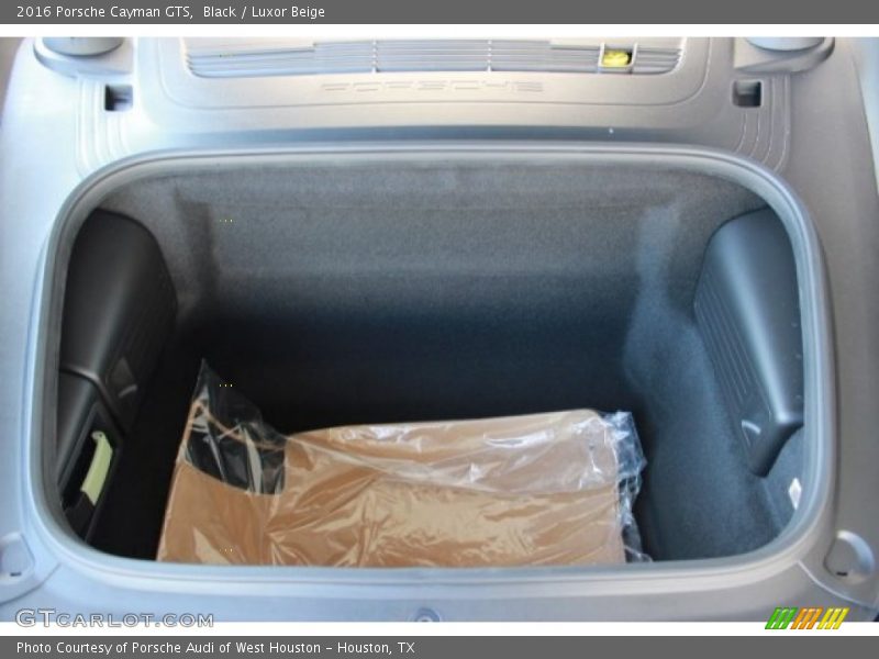  2016 Cayman GTS Trunk