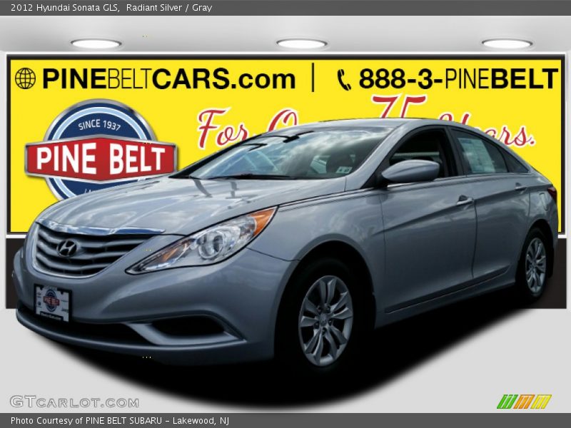 Radiant Silver / Gray 2012 Hyundai Sonata GLS