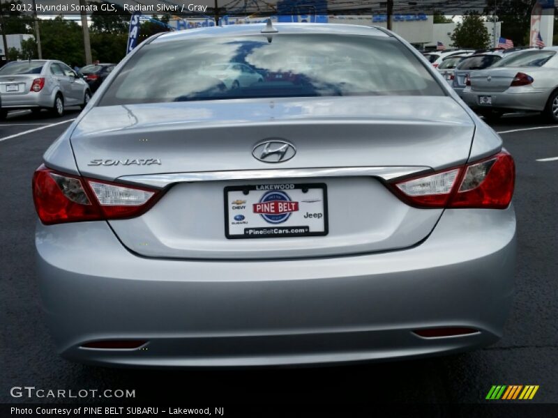 Radiant Silver / Gray 2012 Hyundai Sonata GLS