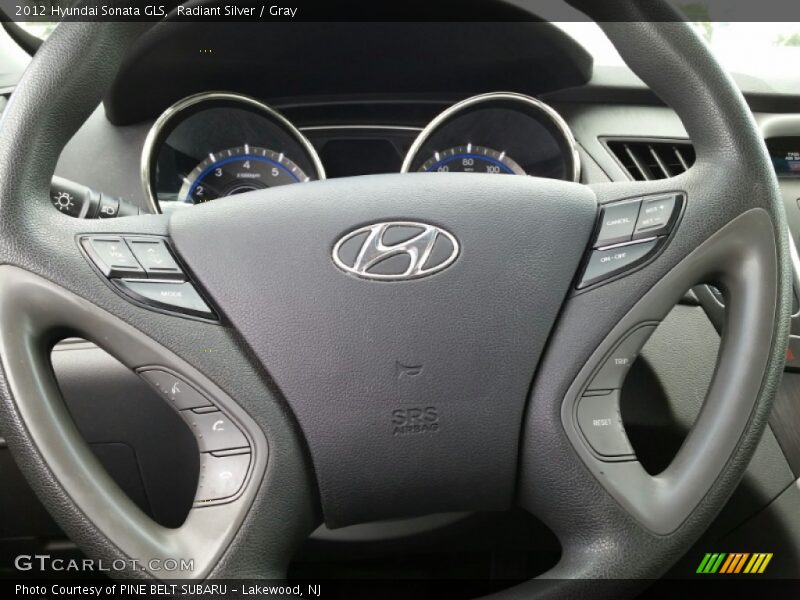 Radiant Silver / Gray 2012 Hyundai Sonata GLS