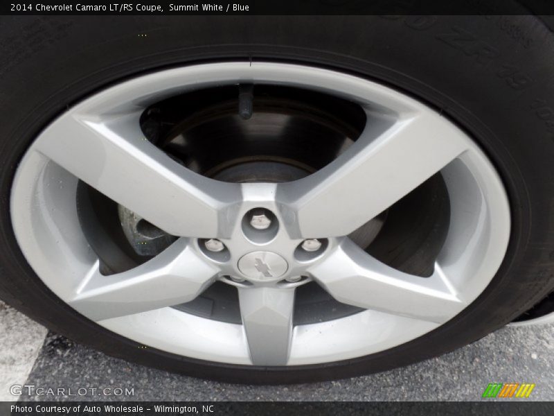 Summit White / Blue 2014 Chevrolet Camaro LT/RS Coupe
