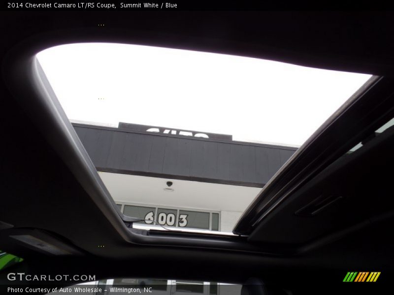 Summit White / Blue 2014 Chevrolet Camaro LT/RS Coupe