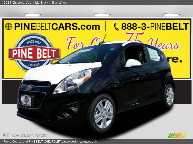 Black / Silver/Silver 2015 Chevrolet Spark LS