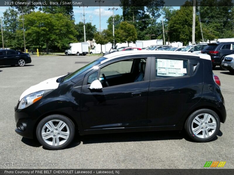 Black / Silver/Silver 2015 Chevrolet Spark LS