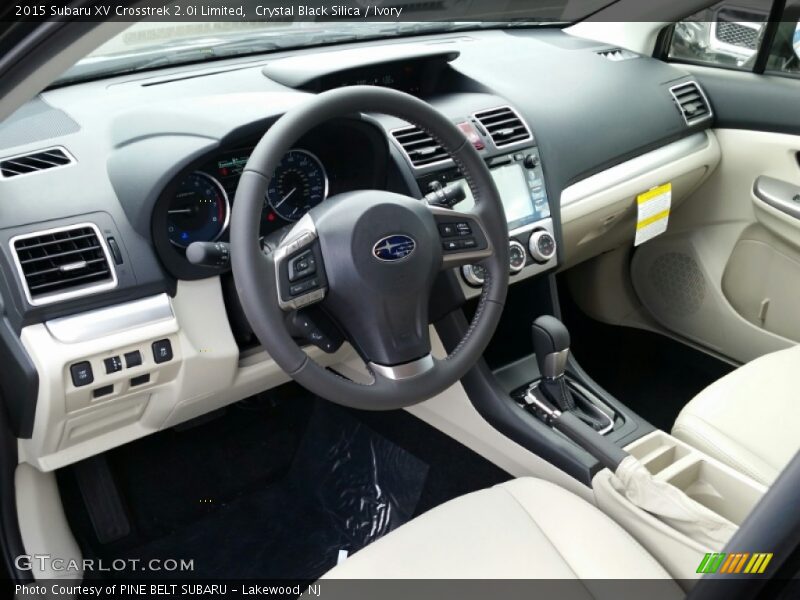 Crystal Black Silica / Ivory 2015 Subaru XV Crosstrek 2.0i Limited