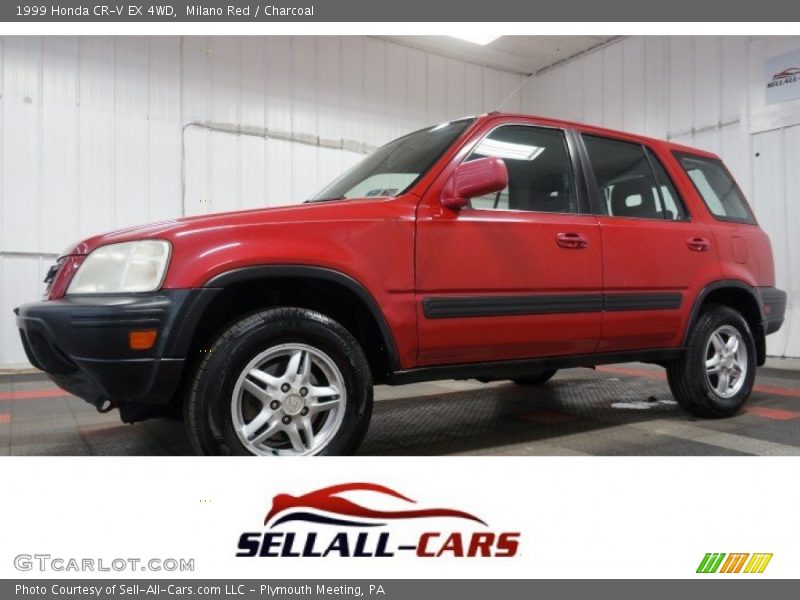 Milano Red / Charcoal 1999 Honda CR-V EX 4WD