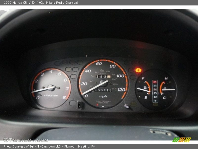 Milano Red / Charcoal 1999 Honda CR-V EX 4WD