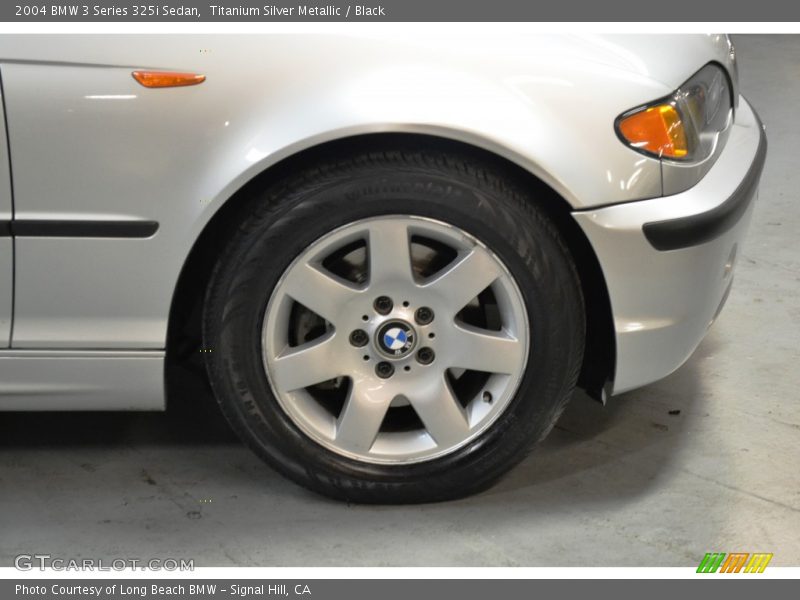 Titanium Silver Metallic / Black 2004 BMW 3 Series 325i Sedan