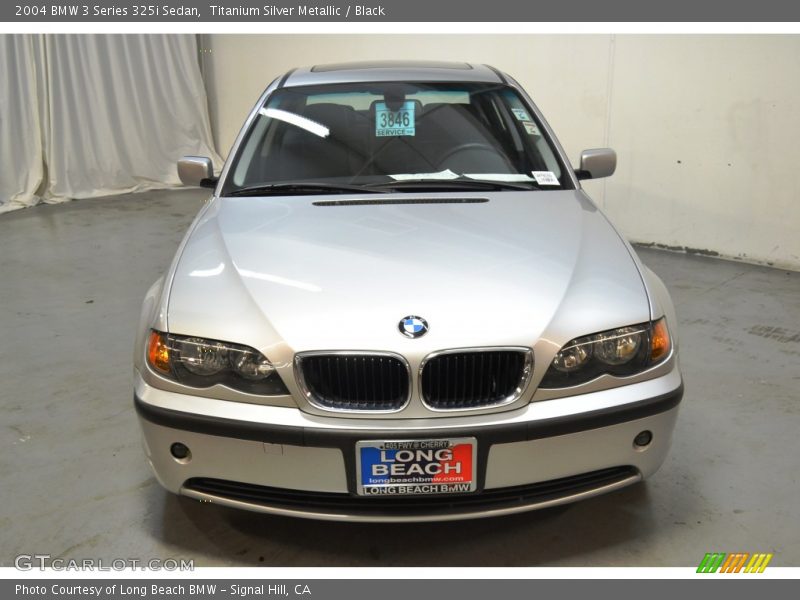 Titanium Silver Metallic / Black 2004 BMW 3 Series 325i Sedan