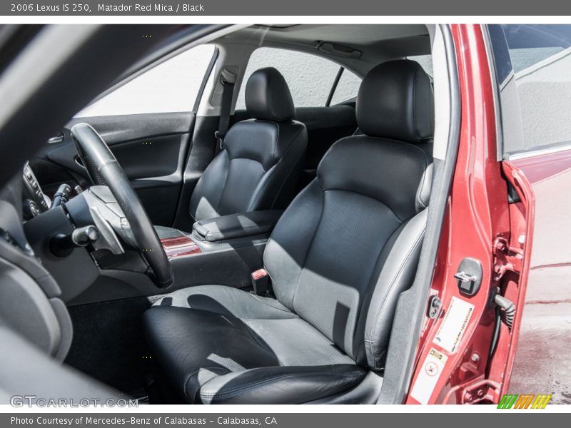 Matador Red Mica / Black 2006 Lexus IS 250