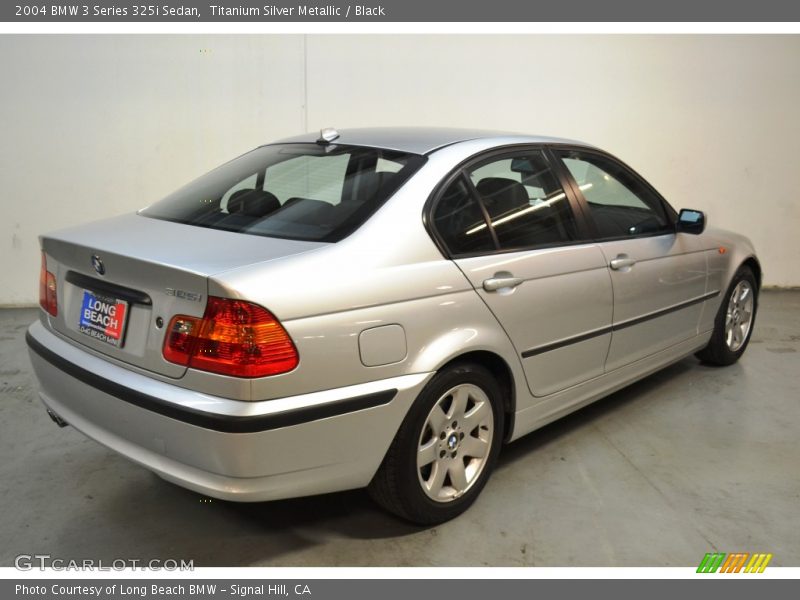 Titanium Silver Metallic / Black 2004 BMW 3 Series 325i Sedan