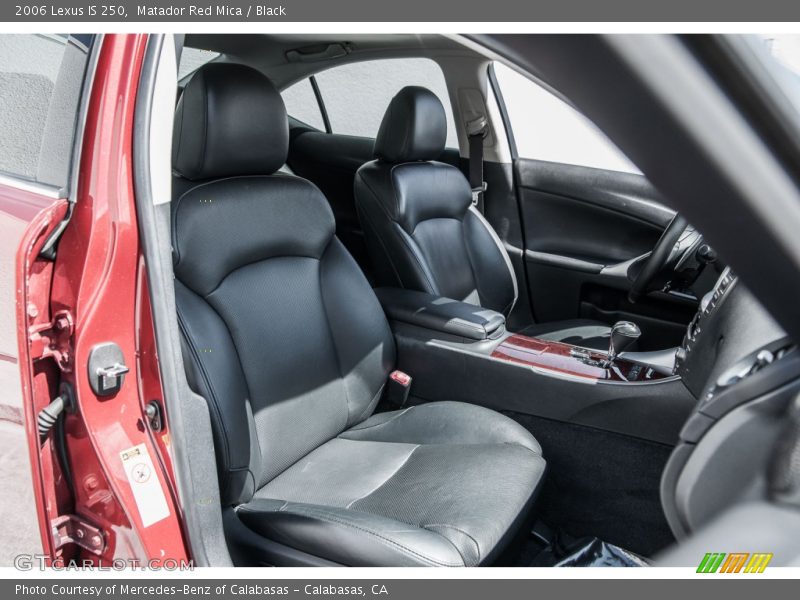 Matador Red Mica / Black 2006 Lexus IS 250