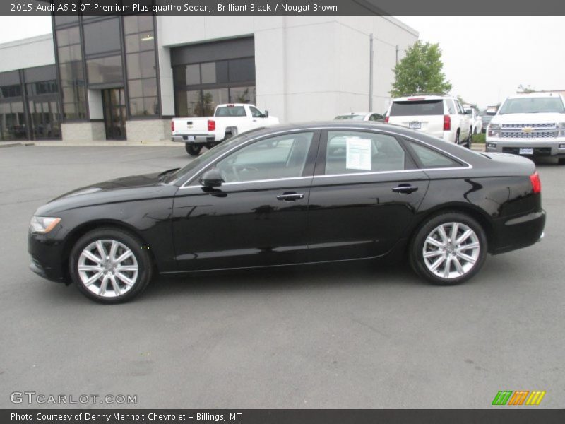 Brilliant Black / Nougat Brown 2015 Audi A6 2.0T Premium Plus quattro Sedan