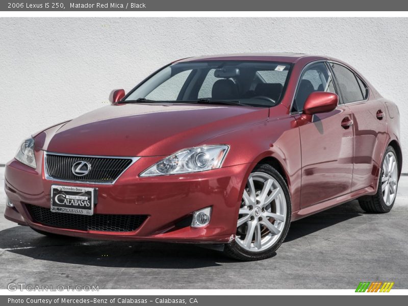 Matador Red Mica / Black 2006 Lexus IS 250