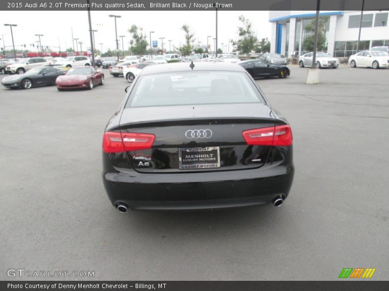 Brilliant Black / Nougat Brown 2015 Audi A6 2.0T Premium Plus quattro Sedan