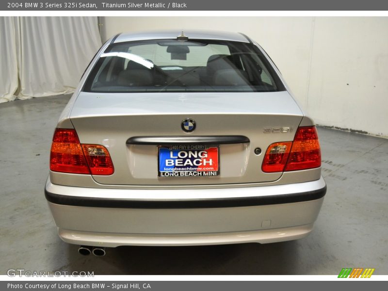 Titanium Silver Metallic / Black 2004 BMW 3 Series 325i Sedan