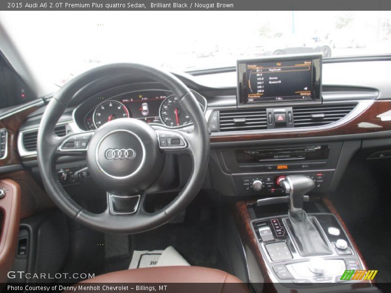 Brilliant Black / Nougat Brown 2015 Audi A6 2.0T Premium Plus quattro Sedan