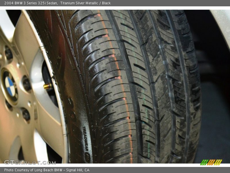 Titanium Silver Metallic / Black 2004 BMW 3 Series 325i Sedan