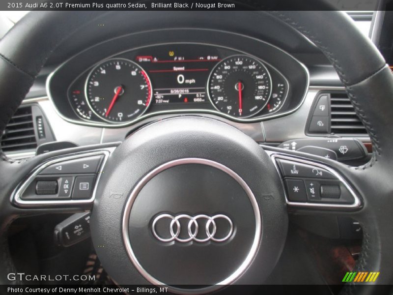 Brilliant Black / Nougat Brown 2015 Audi A6 2.0T Premium Plus quattro Sedan