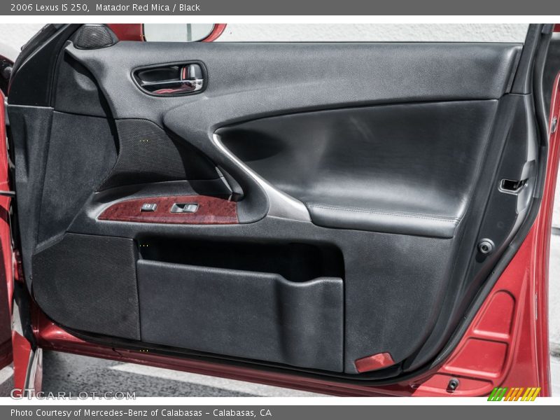 Matador Red Mica / Black 2006 Lexus IS 250