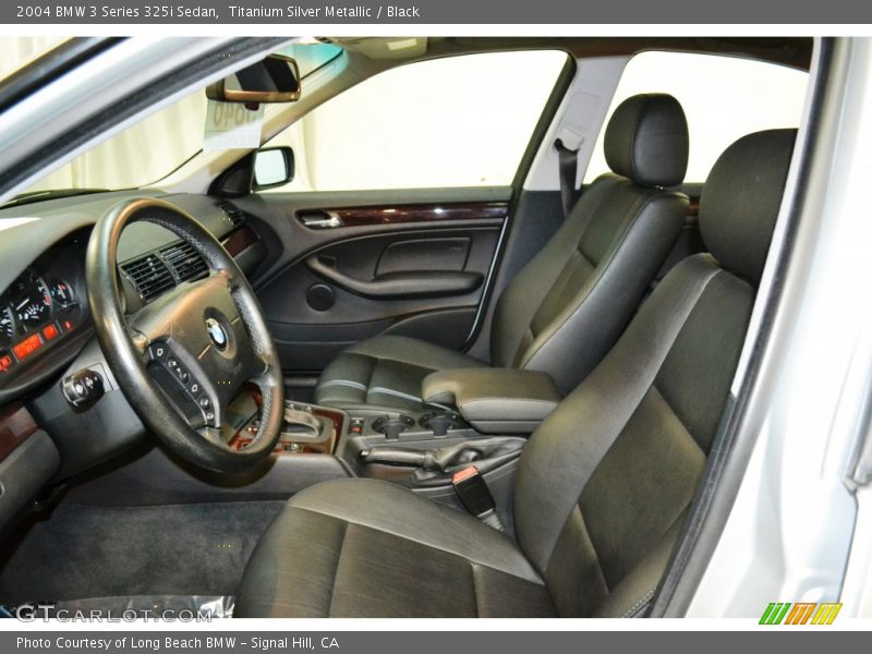 Titanium Silver Metallic / Black 2004 BMW 3 Series 325i Sedan