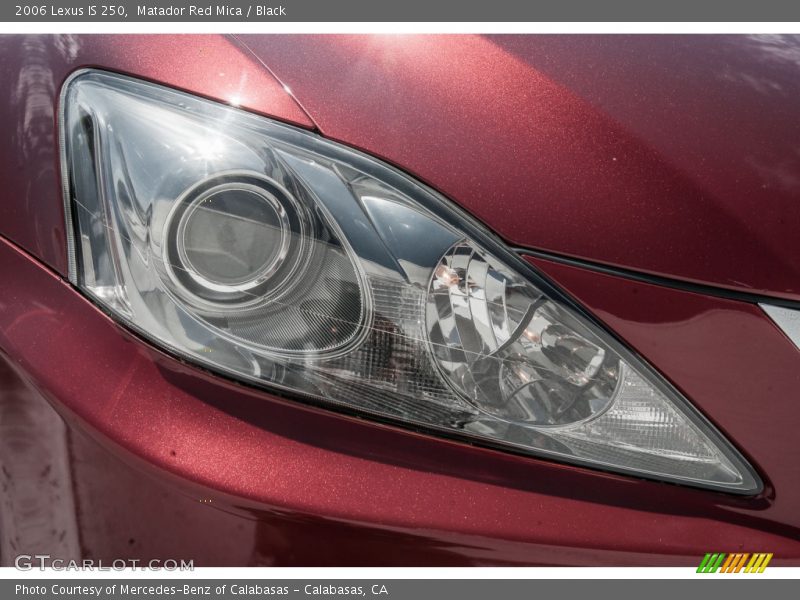 Matador Red Mica / Black 2006 Lexus IS 250