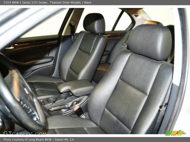 Titanium Silver Metallic / Black 2004 BMW 3 Series 325i Sedan