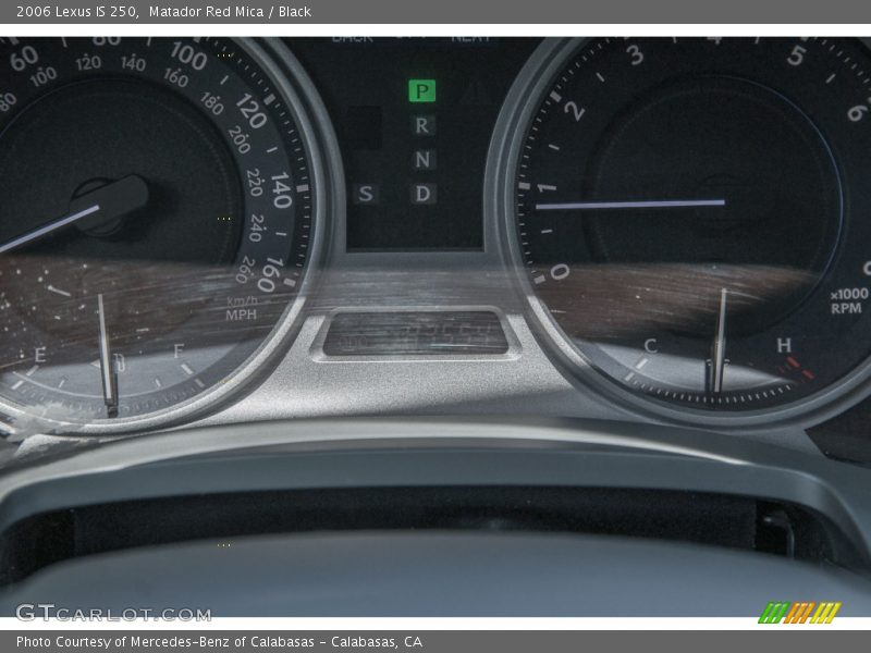 Matador Red Mica / Black 2006 Lexus IS 250