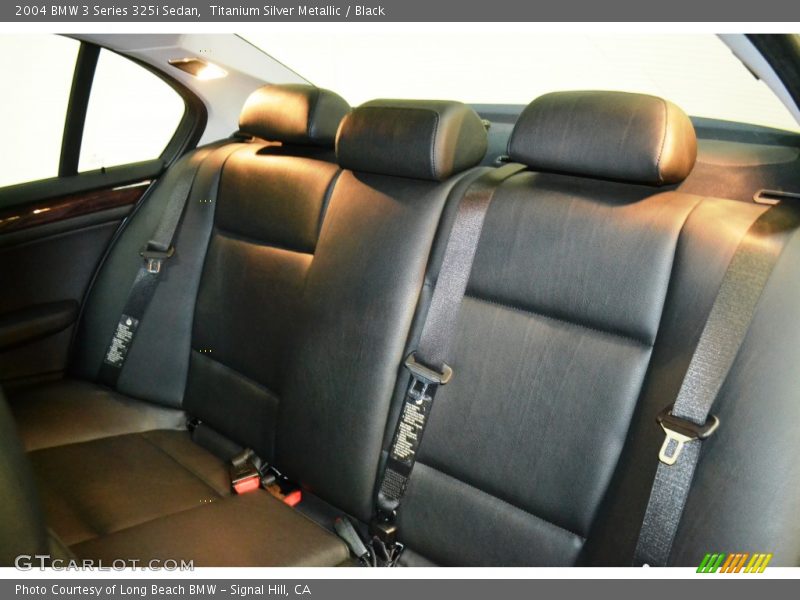 Titanium Silver Metallic / Black 2004 BMW 3 Series 325i Sedan