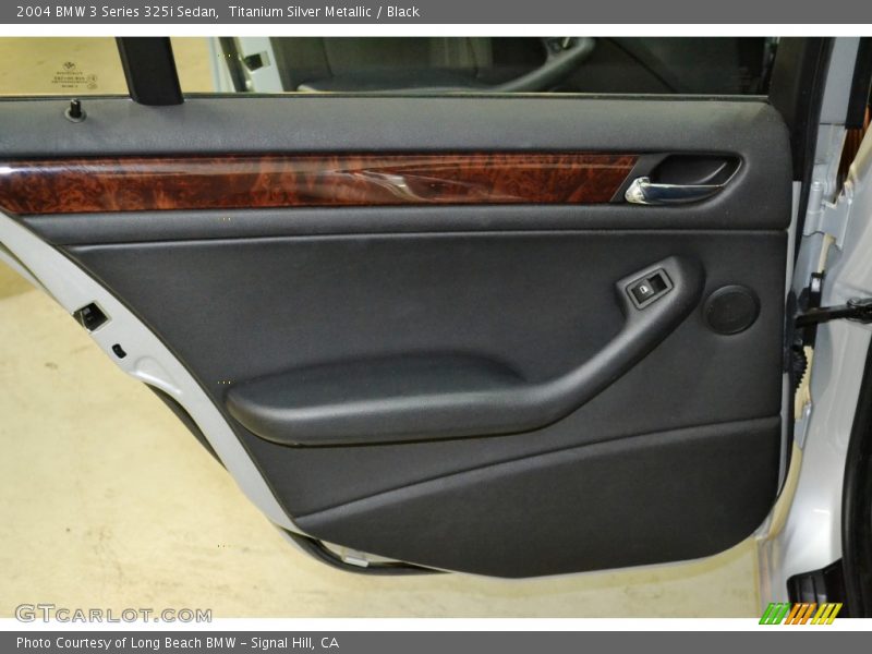 Titanium Silver Metallic / Black 2004 BMW 3 Series 325i Sedan