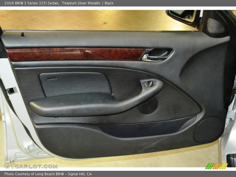 Titanium Silver Metallic / Black 2004 BMW 3 Series 325i Sedan