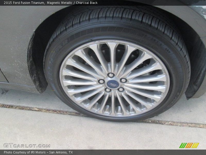Magnetic Metallic / Charcoal Black 2015 Ford Fusion Titanium