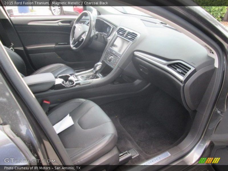 Magnetic Metallic / Charcoal Black 2015 Ford Fusion Titanium