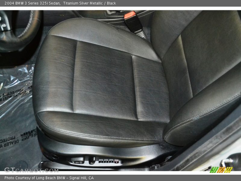 Titanium Silver Metallic / Black 2004 BMW 3 Series 325i Sedan