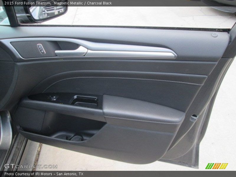 Magnetic Metallic / Charcoal Black 2015 Ford Fusion Titanium