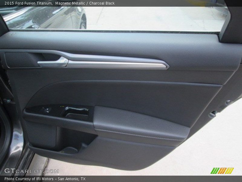 Magnetic Metallic / Charcoal Black 2015 Ford Fusion Titanium